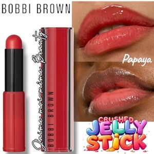 BOBBI BROWN JELLY STICK CRUSHED LIP COLOR IN PAPAYA (Coral Red)